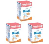 Nestlé Nidal 2 Lait bébé 2ème âge en poudre de 6 à 12 mois - Bag in Box de 2 sachets de 600g (Lot de 3)