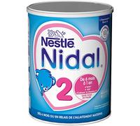 Nestlé Nidal 2 Lait en Poudre 2ème Âge pour Bébé - de 6 à 12 mois - 800 g - Pack de 6