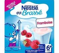 Nestlé p'tit brassé framboise 4x100g 6 mois