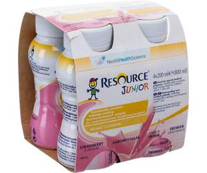 Nestlé Resource Junior Saveur Fraise Bouteilles 4x200ml