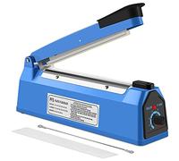 Nestling® 200mm Machine à Sceller Étanchéité Électrique à Pression Manuel De Nourriture Impulse Scelleuse Thermique, scelleuse de sacs en plastique, Etanchéité rapide