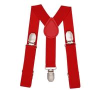 NestNook Bretelles en forme de Y pour enfants garçons et filles, rouge, taille unique