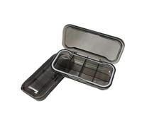 NestNook Pilulier portable avec 8 compartiments, distributeur de pilules pour vitamines, huile de foie de morue, suppléments et médicaments (gris)