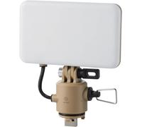 Nestout Outdoor Camping Led Panel Flashlight W/ Mini Tripod,Dimmable Usb Powered Led Light,Ip44 Water Dust Resistant,30-1000 Lumen,Portable Lantern For Nestout Power Bank,Beige (Flash-1)