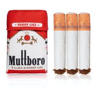 Nestpark Muttboro Doggy Cigs Jouet amusant pour chien - Jouet interactif en peluche parodie pour chien - Jouet interactif pour chien - Jouet puzzle pour stimuler l'activité