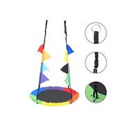 Nestschommel met vlaggetjes 100 cm regenboogkleurig93144