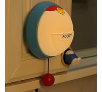 NesveCit Veilleuse pour enfant, clochette, veilleuse 1200 mAh, charge USB et fonction minuterie, interrupteur tactile et à tirette, 3 niveaux de réglage de la luminosité avec 6 crochets adhésifs pour