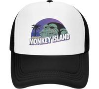 NESYUFF Casquette de Baseball Snapback Chapeau de Soleil Vue sur l'île des singes Camping Casquettes de Baseball en Maille pour Femmes randonnée Plage Papa Casquette de Camionneur Cadeau de Noël