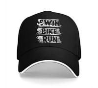 NESYUFF Casquette de Baseball Snapback pour Homme Chapeau de Soleil délavé Casquette de Baseball pour Natation vélo Course à Pied triathlète Camionneur Cadeau de Noël pour Hommes et Femmes