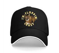 NESYUFF Casquette de Baseball Snapback Sun Hat Casquette de Baseball délavée pour Hommes I'm Floppin Crazy Big Trucker Snapback Dad Hat Chapeaux de Golf Cadeau de Noël pour Hommes Femmes