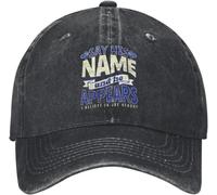 NESYUFF Casquette de Baseball Snapback Sun Hat Dites Son nom et il apparaît Hommes Femmes Casquette de Baseball Casquettes délavées vieillies Vintage Outdoor Summer Gift Snapback Hat Cadeau de Noël