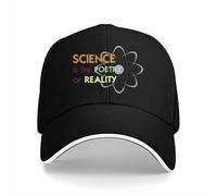 NESYUFF Casquette de Baseball Snapback Sun Hat Science Baseball Caps est la poésie de la réalité Visière Chapeaux pour Hommes et Femmes Cadeau de Noël pour Hommes Femmes