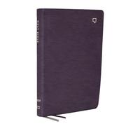 NET Bible, Large Print Thinline with Cross References, Purple Leathersoft, Comfort Print