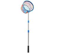 Net de pêche pour - Kescher Kinder, 25 cm Réseau de Papillon Extensible - Kescher télescopique en Acier Inoxydable avec poignée et tête de réseau sans Glissement, idéal pour Le Jeu, la natatio