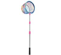 Net de pêche pour - Kescher Kinder, 25 cm Réseau de Papillon Extensible - Kescher télescopique en Acier Inoxydable avec poignée et tête de réseau sans Glissement, idéal pour Le Jeu, la natatio