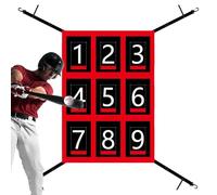 Net de tangage avec Zone de grève, réseau de Baseball, d'entraînement de Frappe de Softball, Pointage de Filet avec 9 équipements d'entraînement de Softball réglables pour la Zone de Ski