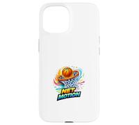 Net Motion Ballon de Basket Swirl Energy Dynamic Sports Design Coque pour iPhone 15