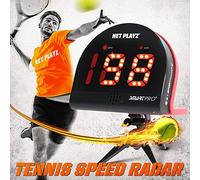 Net Playz Capteurs de Vitesse pour Radar de Tennis (Mains Libres) - Mesure du Service, de la Vitesse de la Raquette et de la Balle, Gadget et équipement de Haute Technologie pour Joueurs de Tennis