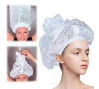 Net Plopping Cap Bonnet De Plopping Filet De Plot Pour Sécher Les Cheveux Bouclés Avec Cordon De Serrage Filet Réglable De Plopping Pour Sécher Pour Maison Voyage (Blanc*1)