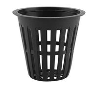 Net Pot Cup, 10 Pcs Mesh Pots for Hydroponics Plastic Hydroponic Basket for Soilless Planting Durable Convient pour Jardin, Balcon(Noir)