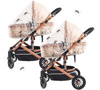 NET pour poussette - Poussettes pour bébé pour bébé | Moulage de filet d'insectes pour durables et portables | 2 poussettes aérées s'étirent le filet | Couverture prot ge prot g