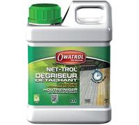 OWATROL NET-TROL Dégriseur et Dégraissant Tous Bois Extérieurs Terrasse Mobilier de Jardin Nettoyant Gélifié Décapant Performant