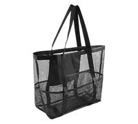 Net Tote Purse - Spacious Utility Sack, Durable Shopping Carrier, Quick Dry Organizer Hold All | Multi Compartment Travel Container, Ladies Hand Shoulder Bag For Vacation Pool Seaside Storage