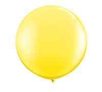 NET TOYS Ballon géant 90 cm - Jaune | Ballons de baudruche gigantesque | Ballon Gonflable XXL | Décoration pour fête Anniversaire