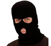 NET TOYS Cagoule | Masque à Capuchon cambrioleur | Accessoire Masque Noir déguisement Voleur de Banque | Masque de Ski