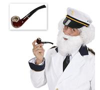 NET TOYS Calumet de la Paix Pipe Accessoires détective déguisement Schnüffler Accessoires déguisement Sherlock Holmes Imitation de Pipe Carnaval;