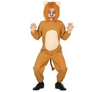 NET TOYS Costume de Lion Original pour Enfant - Marron 5-6 Ans, 110-115 cm - Costume d'animal déguisement pour Enfant Lion - Exactement ce qu'il Faut pour Carnaval & fête costumée