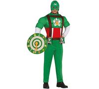 NET TOYS Costume drôle Beerman pour Adultes - Vert M (FR 48/50) - Déguisement Exceptionnel pour Homme Costume bière Super-héros - Le Coup de c ur pour Carnaval & Mardi Gras