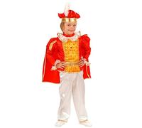 NET TOYS Costume Petit Roi Prince Déguisement pour Enfant Costume de Princes Conte de Fée Costume pour Garçon Prince Déguisement de Carnaval Aristocrate 104 cm/3 Ans