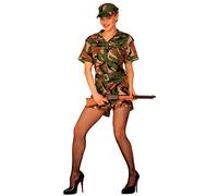 NET TOYS Costume Sexy Femme G.I. Jane soldate déguisement de Carnaval Costume pour Femme armée T. M 38/40