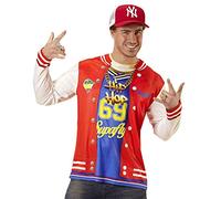 NET TOYS Costume stylé de Rappeur pour Homme - XL (FR 54) - Déguisement Exceptionnel pour Homme années 80 & 90 Tenue Ghetto Pimp - Exactement ce qu'il Faut pour soirée à thème & Carnaval