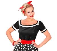 NET TOYS Large Ceinture avec Boucle Style années 80 - Rouge - Accessoire Original Ceinture élégante rétro pour Femme - Convient Parfaitement pour soirée 80 & fête à thème