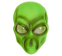 NET TOYS Masque Alien avec Yeux à facettes tête Extraterrestre Masque intégral OVNI Masque de Carnaval intergalactique Masque Fun Space Masque de Carnaval