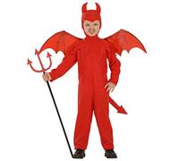 NET TOYS Petit Diable Little Devil Costume pour Enfant Costume de Diable Petit Satan Costume Entier Enfer Costume de Carnaval Démon Costume d'halloween Garçon 116 cm/5 Ans