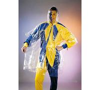 NET TOYS Ponch de Pluie Transparent Cape de Pluie Protection pour averse Capote à Capuche Poncho Non Opaque