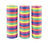 NET TOYS Serpentins Multicolores en Lot de 3 Rouleaux - 3 Rouleaux de 4m chacun - Décoration de fête Polyvalente cotillons pour fêtes et Events - Idéal pour Carnaval & fête d'anniversaire