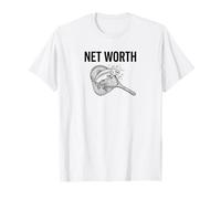 Net Worth Fly Fishing Pun, Funny Angler Dad T-Shirt