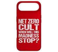 Net Zero Cult Quand Cette Folie s'arrêtera-t-Elle ? - Climate Satire Coque pour iPhone Air