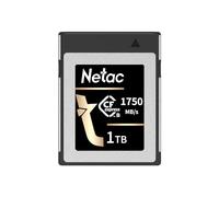 Netac cf2000 1tb Carte mémoire cfexpress Type B pcie Gen 3 * 2 nvme1.4 photographes et vidéastes Professionnels Lecture maximale 1750mb / s écriture maximale 1650mb / s vloger (Or Noir)