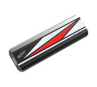 Netac PSSD Disque Dur Externe 256 Go USB3.2 Gen 2 Vitesse de Lecture jusqu'à 2000 Mo/s avec 2 câbles (C à C et C à A) SSD Portable 256 Go pour Ordinateur, téléphone, PC, Gamer, Vlogger Business