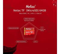 Netac TF（MicroSD）16GB Memory Card U1 C10 Traffic Recorder Monitoring Camera Mobile Phone Storage Card