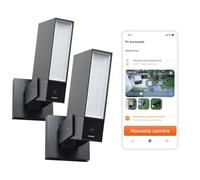 NETATMO Caméra de Surveillance Extérieure, Wi-Fi 5 GHz, 2K HDR, Détection IA Personnes/Véhicules/Animaux, Projecteur LED 12 W, Sirène Intégrée 105 dB, Stockage Local, Sans abonnement, Noire, NOC2-B-EC