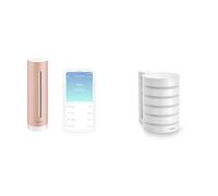 Netatmo Capteur de qualité de l'air intérieur Connecté, température, humidité, Bruit, CO2, NHC-FR & NRS-WW Abri pour Station Météo Intelligente, Protection pour Module extérieur de Station
