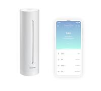 Netatmo Capteur Qualité Air Intérieur Intelligent, Détecteur CO2, Température, Humidité, Bruit - Contrôle Maison, Environnement Sain, Alertes Automatiques - Blanc - Edition Limitée - NHC-W-EC