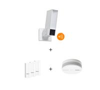 Netatmo Présence Blanc avec Sirène + DTG PRO & Capteur de Fumée Intelligent Gratuit