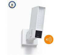 Netatmo Caméra de Surveillance Extérieure Intelligente avec Sirène, Plastique, Blanche, 1 Unité, NOC-S-W-EC